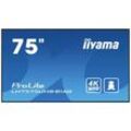 Iiyama ProLite LH7575UHS-B1AG Digital Signage Display EEK: G (A - G) 190.5 cm (75 Zoll) 3840 x 2160 Pixel 24/7 Anti-Einbrenn-Funktion, Media Playback-Funktion,