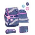 BELMIL® Schulranzen-Set Smarty Amazing Polka 29,0 x 21,0 x 40,0 cm blau 20 l