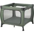 Baby-Reisebett HAUCK "Sleep N Play SQ, Set dark green" Gr. Liegefläche B/L: 87 cm x 87 cm, kein Härtegrad, grün (dark green) Baby Babybetten inklusive Schaumstoff-Matratze