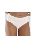 Panty S.OLIVER "Camille" Gr. 32/34, beige (creme), Damen, Microtouch, Obermaterial: 85% Polyamid, 15% Elasthan, Unterhosen, mit feiner Spitzenborte