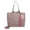 Henkeltasche FRITZI AUS PREUSSEN "Fritzi42N" Gr. B/H/T: 18cm x 33cm x 45cm, rosa, Damen, Polyurethan (PU), unifarben, Taschen, aus veganen Materialien