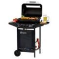 Gasgrill TEPRO "Irvine", schwarz, B:94cm H:102cm T:51cm, Grills, BxTxH: 94x51x102 cm