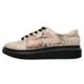 Plateausneaker DOGO "Damen Myra Mexican Vegan Damen Sneaker / female" Gr. 38, Normalschaft, braun (beige, braun), Damen, Lederimitat, Schuhe, Vegan