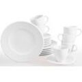 Kaffeeservice RETSCH ARZBERG "Geschirr-Set, Service Novo" Geschirr-Sets Gr. 18 tlg., weiß Made in Germany, 18 Teile, für 6 Personen