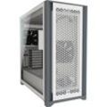 CORSAIR PC-Gehäuse "5000D AIRFLOW", grau (weiß, grau), B:24,5cm H:52cm T:52cm, Computergehäuse