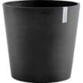 Blumentopf ECOPOTS "AMSTERDAM Dark Grey" Pflanzgefäße Gr. B/H/T: 50cm x 43,8cm x 50cm, grau (dunkelgrau) BxTxH: 50x50x43,8 cm, mit Wasserreservoir