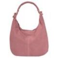 Shopper BRUNO BANANI Gr. B/H/T: 43cm x 33cm x 4cm onesize, rosa (alt, rosa), Damen, Leder, unifarben, Taschen, echt Leder