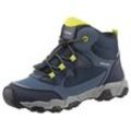 Sneaker GEOX "J MAGNETAR BOY B ABX" Gr. 26, bunt (navy, limette), Kinder, Lederimitat, Textil, Schuhe, Trekkingboots, Schnürboots, Kindergartenschuh mit Schnellverschluss