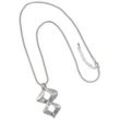 Lange Kette FIRETTI "Big Invinity", grau (metallfarben), Halsketten, Damen, Metall, L: 85cm B: 2,5mm, B:2,5mm