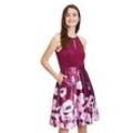 Cocktailkleid VERA MONT "Vera Mont mit Blumenprint" Gr. 34, Normalgrößen, bunt (rot, pink) Damen Kleider Druck