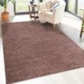 Hochflor-Teppich CARPET CITY "City Shaggy" Teppiche Gr. B: 230 cm 1 St., 30 mm, L: 320 cm, braun Robuster Langflor Teppich uni, besonders flauschig weich