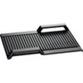 BOSCH Grillplattenaufsatz "HEZ390522", schwarz, B/T: 37cm x 25cm, Backbleche, für zusammengeschaltete FlexZonen bei Kochfeldern mit Induktion