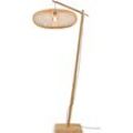 GOOD & MOJO Stehlampe "Cango", beige (natur), Ø 60cm H: 176cm, Lampen, Bogenlampe Stehlampe