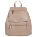 Cityrucksack SAMANTHA LOOK Gr. B/H/T: 24cm x 27cm x 11cm, rosa Rucksäcke echt Leder, Made in Italy