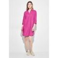 Midikleid CECIL Gr. XL (44), N-Gr, pink (bloomy pink) Damen Kleider mit 34 Arm und aus Leinen