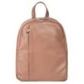 Cityrucksack SAMANTHA LOOK, Gr. H/T: 29cm x 9cm, rosa (alt, rosa), Rindsleder, Leder, casual, Rucksäcke, Echt Leder, Made in Italy