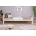 Jugendbett TICAA, beige (kiefer massiv natur), B:96cm L:209cm, Betten, Futonbett in diversen Breiten, Kiefer, mit Rollrost