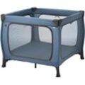 Baby-Reisebett HAUCK "Sleep N Play SQ, Set dark blue" Gr. Liegefläche B/L: 87 cm x 87 cm, kein Härtegrad, blau (dark blue) Baby Babybetten inklusive Schaumstoff-Matratze