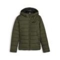 Winterjacke PUMA "Essentials Wattierte Jacke Jungen" Gr. 110, grün (dark olive green) Kinder Jacken