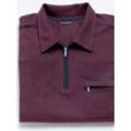 Poloshirt CATAMARAN "Kurzarm-Poloshirt" Gr. 44/46, lila (aubergine), Herren, 100% Baumwolle, unifarben, Shirts