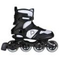 Inlineskates PLAYLIFE "Cloud Black/White 84" Gr. 38, schwarz-weiß (schwarz, weiß), Inlineskates_Rollschuhe_Schlittschuhe, 38, Lederimitat, Kunstfaser