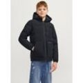 Steppjacke JACK & JONES JUNIOR "JJEOTTO PUFFER JACKET SN JNR" Gr. 152, schwarz, Jungen, Web, Obermaterial: 100% Polyester, unifarben, Jacken