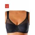 Minimizer-BH NUANCE Gr. 100, Cup D, schwarz, Damen, Obermaterial: 71% Polyamid, 29% Elasthan, BHs mit Bügel und wattierten Trägern