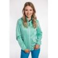 Softshelljacke DEPROC ACTIVE "JOSEPHIN PEAK WOMEN", Damen, Gr. 36 (S), blau (türkis), 100% Polyester, casual, tailliert, Langarm gerader Abschluss mit verstellbarem Klettverschluss,mit Windstopper, Jacken Outdoorbekleidung Softshelljacke Sportbekleidung Übergangsjacke, mit abnehmbarer Kapuze