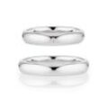 Trauring BRUNO BANANI "Schmuck Geschenk, Ehering Hochzeit Damenring Herrenring" Gr. 59, silber (silberfarben), Fingerringe, 59, 0,01 ct SI = kleine Einschlüsse mit Brillant, Silber 925 (Sterlingsilber), 4mm, wahlweise mit oder ohne Brillant, Made in Germany