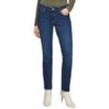 Slim-fit-Jeans S.OLIVER "Betsy", Damen, Gr. 34, Länge 30, blau (dunkelblau st), Denim/Jeans, Obermaterial: 99% Baumwolle, 1% Elasthan, unifarben, casual, slim fit, Jeans, mit Stretch