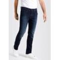 Straight-Jeans MAC "Arne Pipe" Gr. 34, Länge 30, blau (blau, schwarz) Herren Jeans