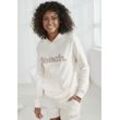 Kapuzensweatshirt BENCH. LOUNGEWEAR Gr. 32/34, beige (sand), Damen, Interlock, Obermaterial: 60% Baumwolle, 40% Polyester, Sweatshirts, mit Kängurutasche, Loungeanzug, Hoodie