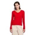 Strickpullover BETTY BARCLAY "Betty Barclay Kaschmir-Pullover mit V-Ausschnitt", Damen, Gr. 40, rot, Obermaterial: 100% Kaschmir., Basic, gerade normal, V-Ausschnitt, Langarm, Pullover, Strick