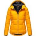 Outdoorjacke MARIKOO "Leandraa" Gr. 34, gelb, Damen, Obermaterial: 100% Nylon, Innenmaterial: 100% Polyester, Futter & Wattierung: 100% Polyester, Ärmelfutter: 100% Polyester, Jacken, mit Kapuze