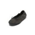 Ballerina MARC O'POLO "aus softem Veloursleder", Damen, Gr. 37, schwarz, Obermaterial: 100% Leder (Ziege), unifarben, Schuhe