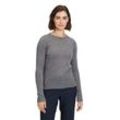 Strickpullover BETTY BARCLAY "Betty Barclay Kaschmir-Pullover mit Rundhalsausschnitt" Gr. 38, grau (grau melange) Damen Pullover Strick