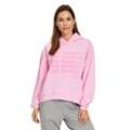 Sweatshirt BETTY BARCLAY "Betty Barclay Sweatpullover mit Kapuze" Gr. L, pink (pink, pink) Damen Sweatshirts Druck