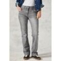 Slim-fit-Jeans CECIL "Toronto" Gr. 31, Länge 28, grau (mid wash) Damen Jeans im Bootcut Fit