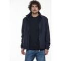 Windbreaker STREET ONE MEN Gr. L (52), blau (schwarz nordic blau) Herren Jacken mit Kapuze