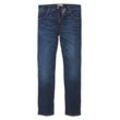 Stretch-Jeans WRANGLER "Greensboro", Herren, Gr. 34, Länge 32, blau (for real), Denim/Jeans, Obermaterial: 85% Baumwolle, 14% Polyester, 1% Elasthan, casual, straight fit lang, Jeans, Regular Straight fit