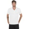 Poloshirt TRIGEMA "TRIGEMA Klassisches Poloshirt COOLMAX" Gr. L, weiß, Herren, 100% Polyester (recycelt), Shirts