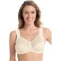 Entlastungs-BH ANITA SINCE 1886 Gr. 100, Cup D, beige (crystal), Damen, Stoff, Obermaterial: 86% Polyamid, 14% Elasthan, matt, unifarben, BHs, Cup C-F, bügelloser starker Halt