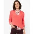 Strickpullover BRAX "Style LANA", Damen, Gr. 40, rot, 67% Baumwolle, 23% Polyamid, 10% Wolle, Langarm, Pullover