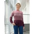 Stehkragenpullover CLASSIC BASICS "Pullover", Damen, Gr. 40, bunt (hortensie, burgund, gemustert), 100% Polyacryl, gemustert, mehrfarbig, Langarm, Pullover