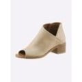 Sandalette ANDREA CONTI Gr. 37, beige (creme) Damen Schuhe Sommerboots Peeptoe Ankleboots