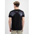 T-Shirt ALPHA INDUSTRIES "Alpha Industries Men - T-Shirts Dragon EMB T" Gr. XL, schwarz (schwarz, schwarz) Herren Shirts