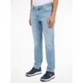 Regular-fit-Jeans TOMMY JEANS "RYAN RGLR STRGHT" Gr. 30, Länge 32, blau (denim light) Herren Jeans mit Logoprägung