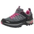 Wanderschuh CMP "Wmns Rigel Low Waterproof" Gr. 36, bunt (grau, fuxia, ice), Textil, Leder, Schuhe, wasserdicht