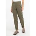 Stoffhose RECOVER PANTS "Stoffhose" Gr. 34, Normalgrößen, grün (khaki), Damen, 98% Baumwolle;2% Elasthan, unifarben, Hosen, mit aufwendiger Oldfärbung