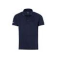 Poloshirt TRIGEMA "TRIGEMA Klassisches Poloshirt COOLMAX" Gr. L, blau (navy), Herren, 100% Polyester (recycelt), Shirts